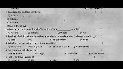 Ap 8th Class Fa-1💯imp Maths Paper 2024 | 8th Class Self Assessment-1 fa1 (CBA_1) Maths  Paper 2024