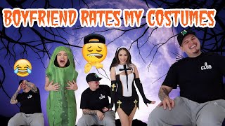 BOYFRIEND RATES MY HALLOWEEN COSTUMES!! *HILARIOUS*