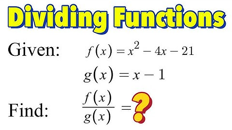 Operations of Functions (Part 3)