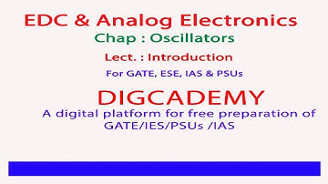 EDC &  AE  Ch 16 Oscillators L1 Introduction