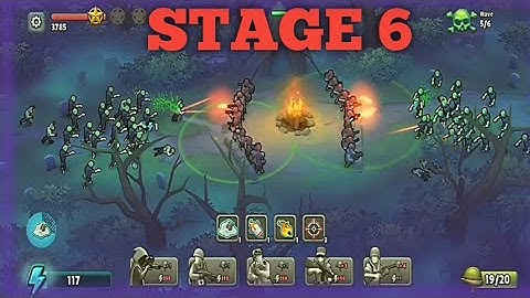 GUNS UP MOBILE- ZOMBIES STAGE 6 GAMEPLAY