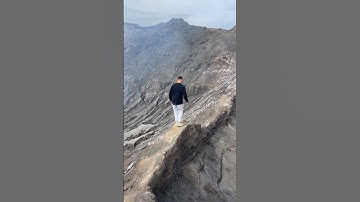 Man Walking Mount Bromo