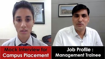 MBA Mock Interview I Campus Interview I Campus Placements I Arvind Singh Pemawat