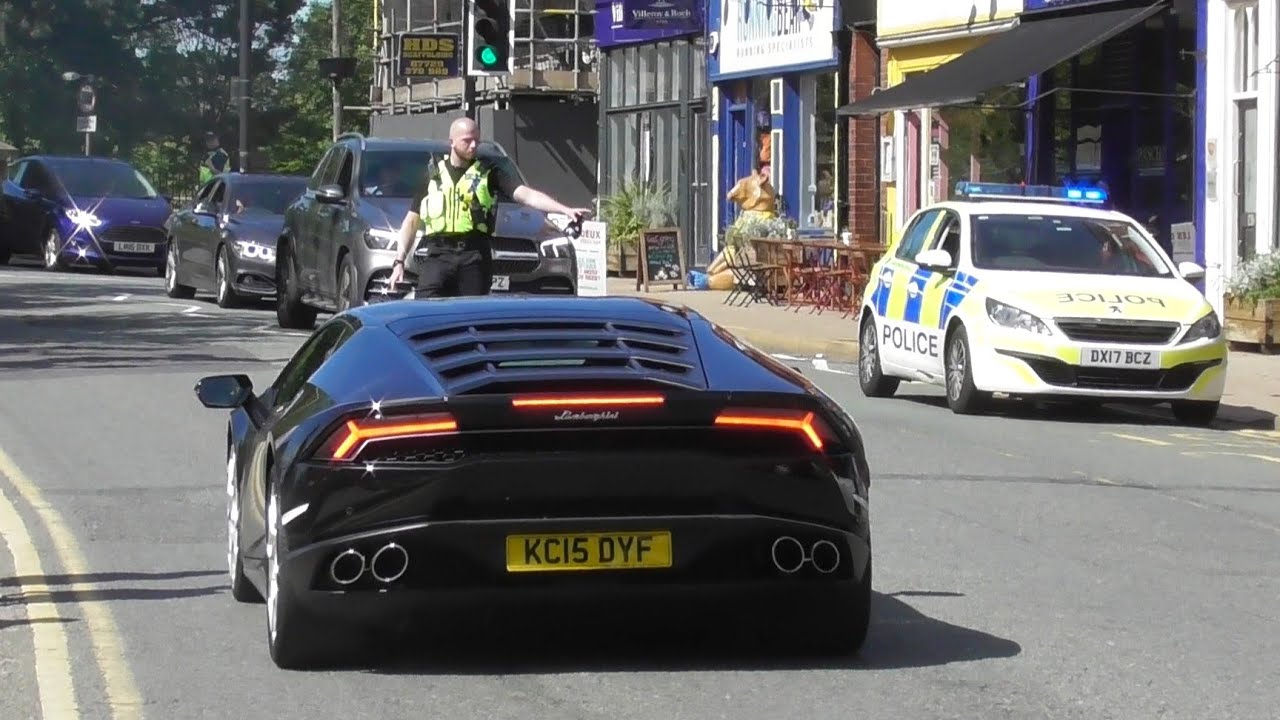 Supercars vs Police in Alderley Edge