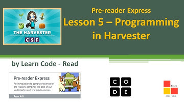 Coding for Kids | code.org | Pre-reader Express (2020) – Lesson 5 | Programming with Harvester