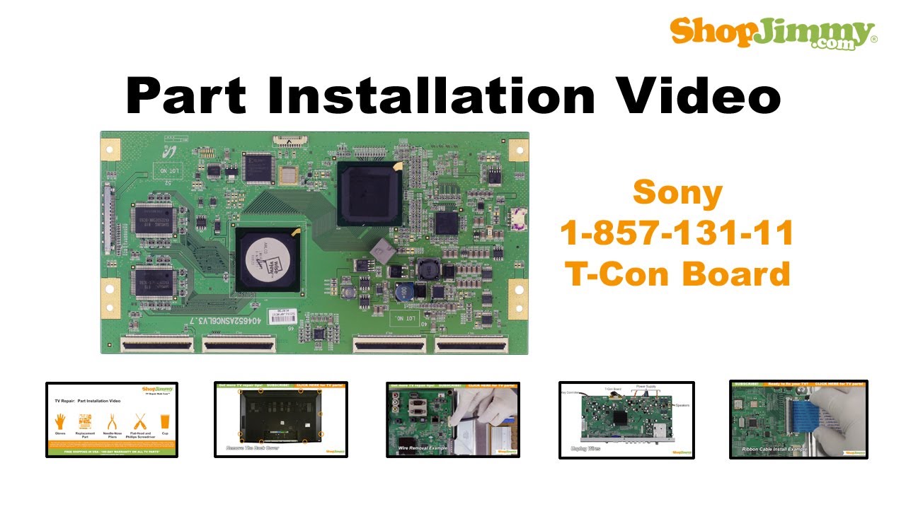Sony tv repair how to replace kdl 46wl14, kdl 46w4150 t con board ... Dot tv bord