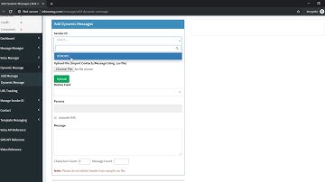 HOW TO SEND DYNAMIC SMS