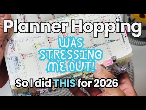 Planner HOPPING was STRESSING me out| So I did THIS for 2026 | Hobonichi weeks MEGA