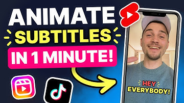 How to Add Animated Subtitles to Video in 1 Minute! 🚀