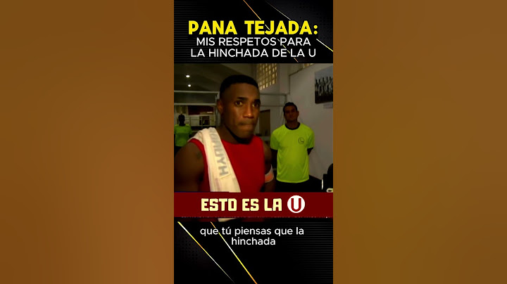 PANA TEJADA ELOGIA A LA HINCHADA CREMA❤️​💛  #ydaleu #garracrema #universitariodedeportes
