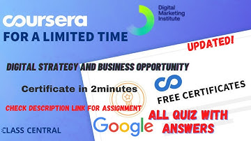 Digital Strategy and Business Opportunity,(week1-4) All Quiz Answers.#coursera #quiztime #quiz