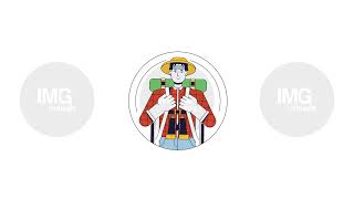 Explorer archetype 2D cartoon avatar circle animation
