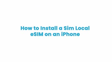 How to Purchase and Install a Sim Local eSIM on iPhone