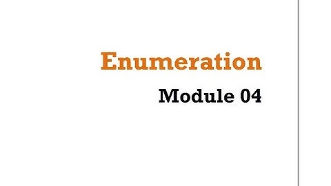 CEH - v8 Labs Module 04: Enumeration
