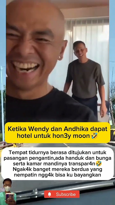 The excitement of Wendy and Andhika getting a hotel for their honeymoon makes you laugh 🤣😂 #video...