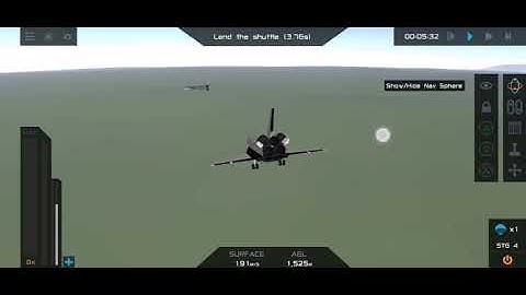 Simple rocket 2 land spaceshuttle