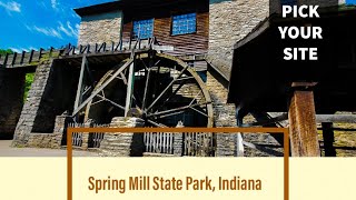Spring Mill State Park, Indiana - Pick Your Site. A site-by-site tour of the campground.