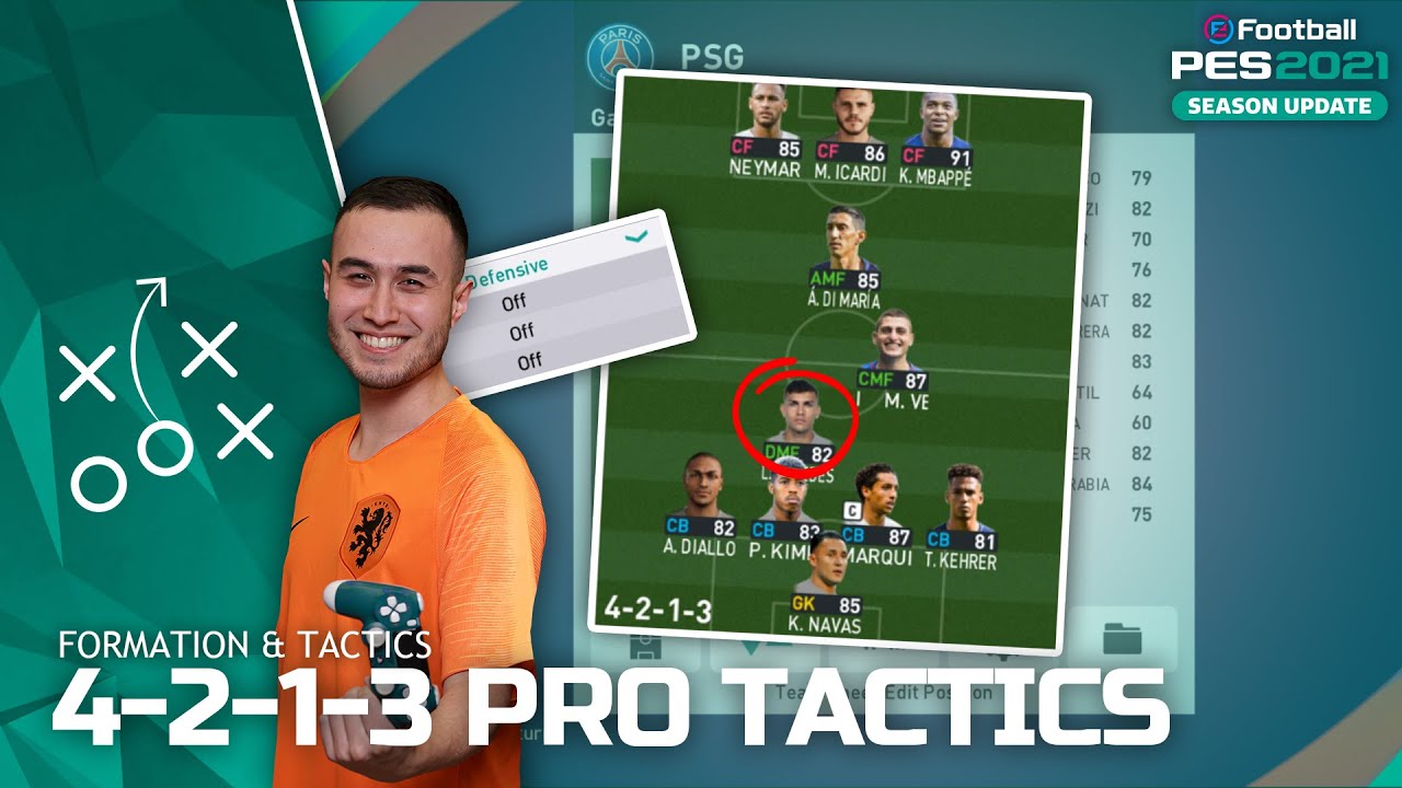 Pes 21 4 2 1 3 Pro Tactics Most Used By Pro Players Youtube