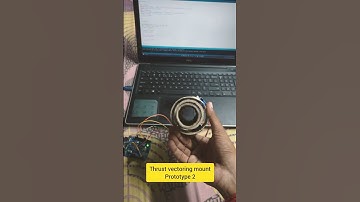 Thrust vectoring mount prototype 2 | Thrust vector control rocket | #shorts