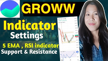 How To Use Indicators in GROWW App | Indicator settings | Rsi & 5EMA Indicator in Groww@MunniDas566