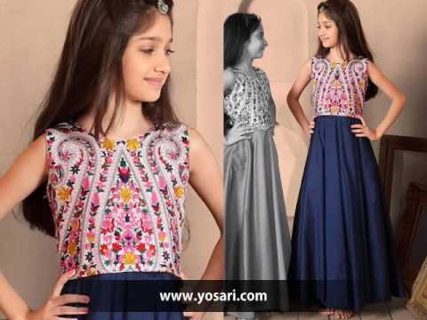 Indowestern Dresses For Girls Kids By yosari.com , YouTube