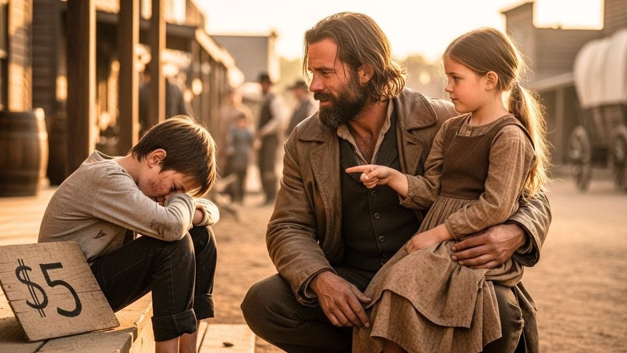 «Папа, можно нам КУПИТЬ этого мальчика?» — ковбой ЗАСТЫЛ, когда увидел, КЕМ был этот мальчик