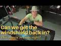 I'm installing our windshield back into the frame on our CJ-5 and it's one of those nightmare jobs!