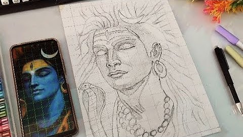 Draw with Me - Lord shiva Drawing, Mahadev Drawing, outline tutorial 😍