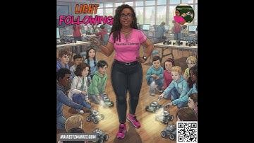 🎓 NoireSTEMinist® Tutorials: Light Following: .#NoireSTEMinist #Robot #Robotics #LightFollowing