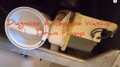 Whirlpool washer drain pump replacement Diagnose Duet Codes E2 F9 SD 5D. Washer won't drain no drain