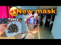 New mask lga liya | testy chana kahya aaj #vlog10