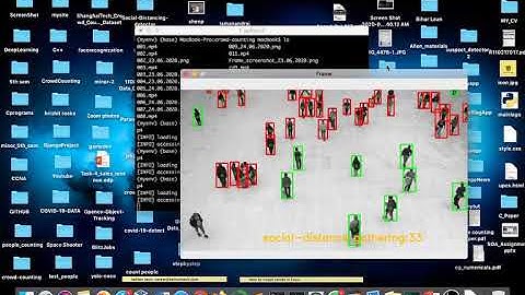 Social Distancing Demo using Deep Learning Computer Vision
