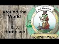 Around the world  r j hampson adult colouring book flip through