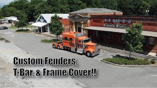 Regular Double Humps, T-Bar, and Frame Cover Installed on a Gorgeous Kenworth