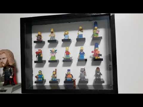 Quadro expositor para minifiguras lego 