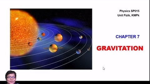 Week 7: 7.0 Gravitation