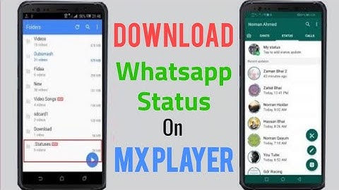 Download WhatsApp Status by MX Player ||  MX player se kisika bhi status save karo