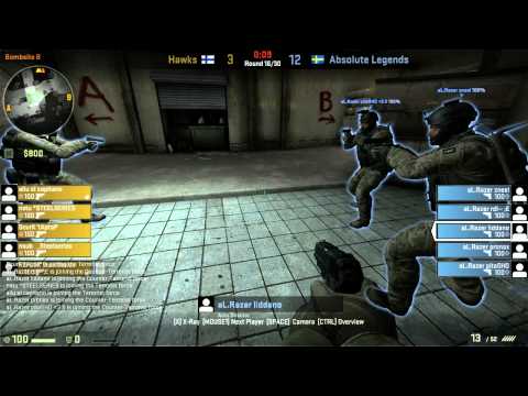 CS GO DHW2012 - Absolute Legends vs. HAWKS! @ dust2