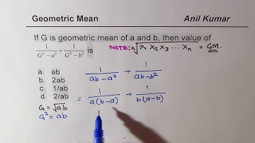 Geometric Mean of Two numbers SAT CAT SSC | ACT