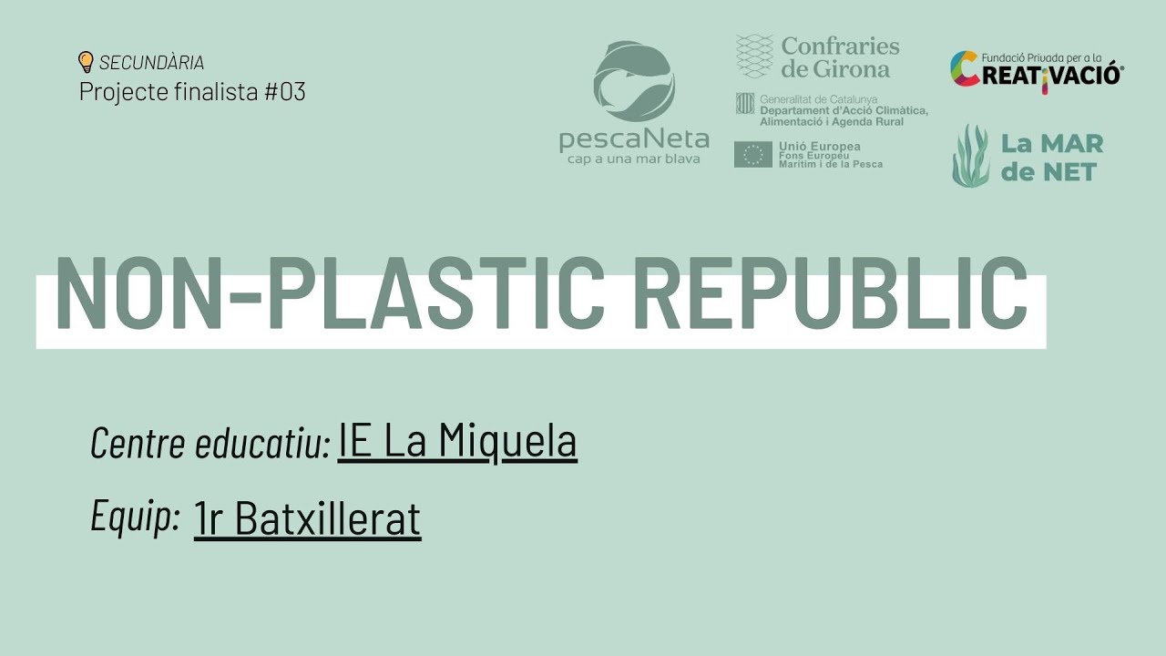 "NON-PLASTIC REPUBLIC"- IE La Miquela