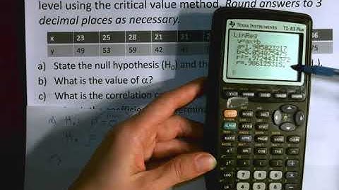 Week 15 video - hypothesis testing using correlation coefficient