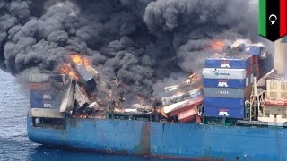 Libya attack: Turkish cargo ship Tuna-1 shelled and bombed near the port of Tobruk - TomoNews