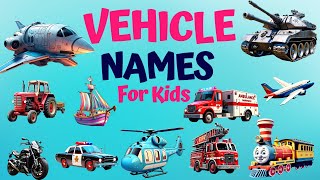 🚑🚒🚔GUESS THE VEHICLE IN 5 seconds | FUN LEARNING | GAME FOR KIDS #Kindergarten #kidsvehicles