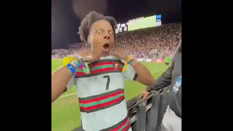 iShowSpeed reaction to Messi's Free Kick Goal