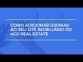 Como adicionar idiomas ao seu site imobilirio do ego real estate