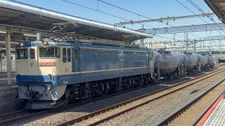 EF65 2085が引く8764レ貨物列車が大宮駅を通過