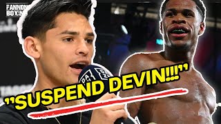 SUSPENSION!? RYAN GARCIA ACCUSES DEVIN HANEY & B-SAMPLE TESTED! OLEKSANDR USYK CHEATED WITH CROSS
