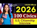 2026 random 100 civics questions and answers - U.S. citizenship interview I N400 Interview #n400