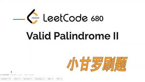 LeetCode 680. Valid Palindrome II | Facebook Interview Question