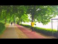 4K Virtual Treadmill Walk - Margaret Island, Budapest, Hungary - Springtime 2020 - Silent City Walks